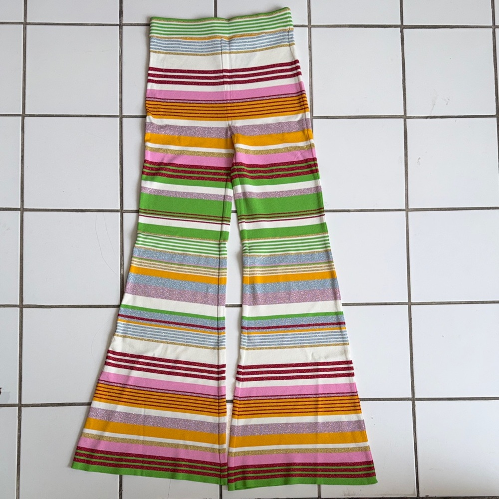 Moschino Multicolor Striped women’s stretch Flared Pants